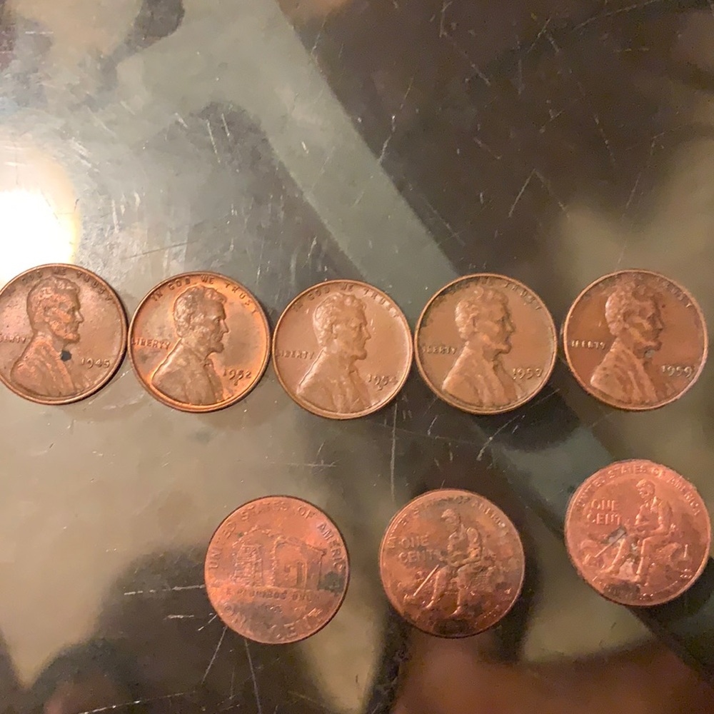 Old wheat pennies
